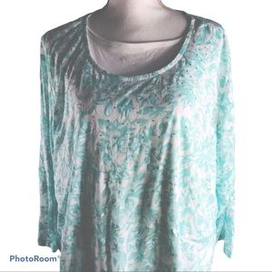 cj banks NWOT Sheer Layered/Lined Blouse